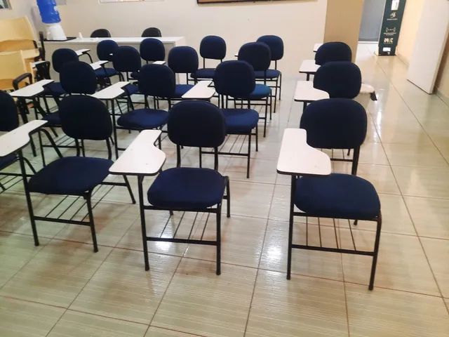 400 cadeira  universitária  manufaturado  estofado , tecido, napa, c - Foto 2