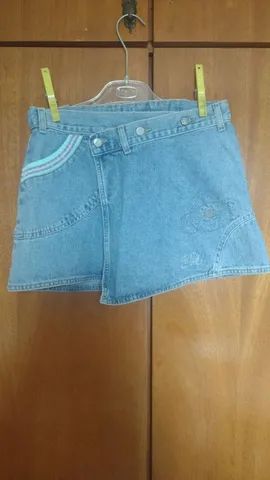 Minissaia Jeans Lilica Ripilica - Tamanho 12 Anos