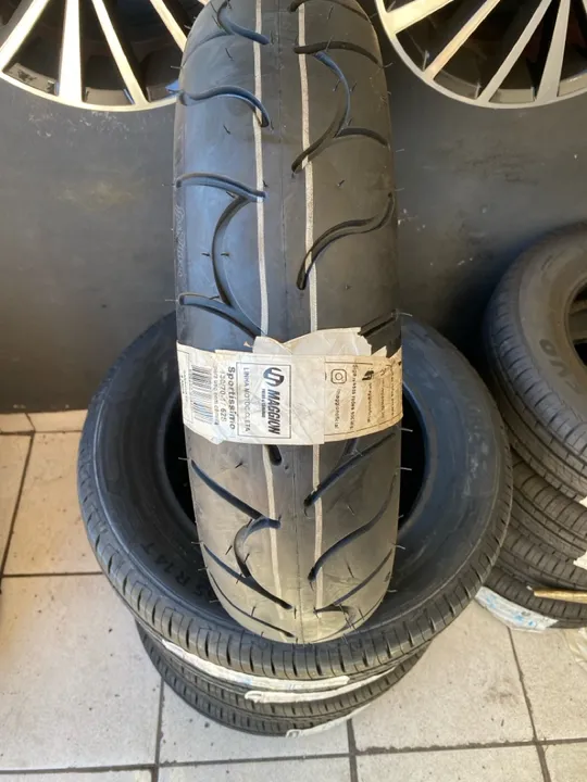 Pneu 130/70/17 traseiro cb300 marca maggion uso s/camara (instalação gratuita)