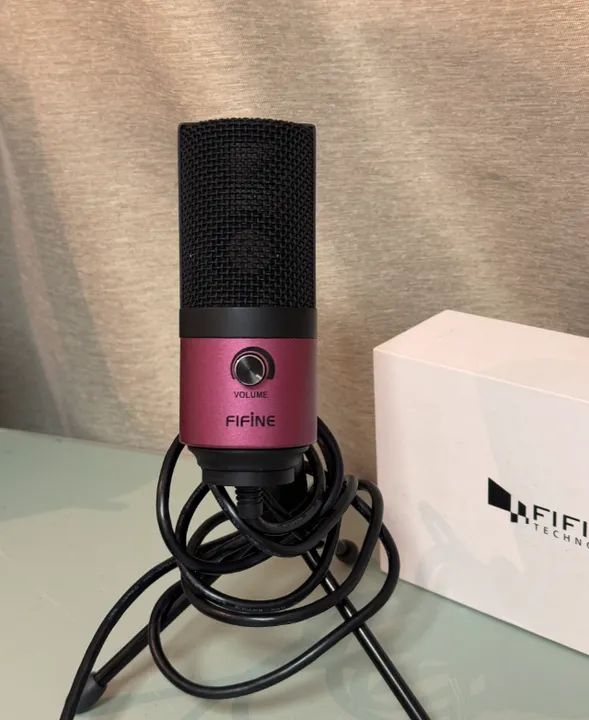 Microfone CONDENSADOR Fifine k669 para Streaming e Gravações