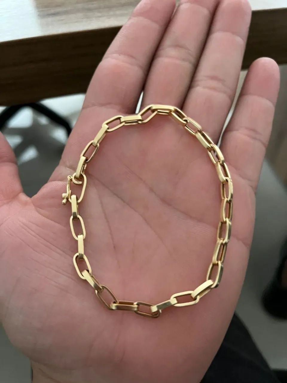 Pulseira Ouro 18k - Modelo Tijolinho Masculina