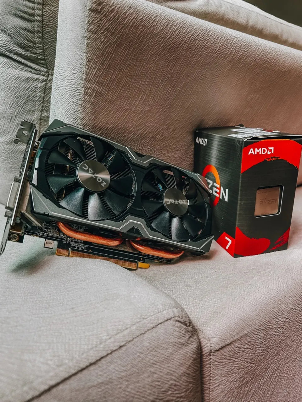 Placa de Vídeo Zotac 1060 + Processador Ryzen 5 + memória ram
