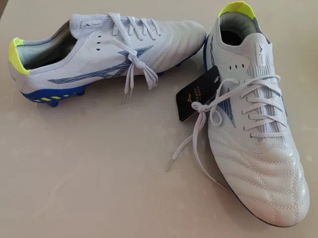 ムー Chuteira Campo Mizuno Morelia Neo 3 Trava Mista Azul