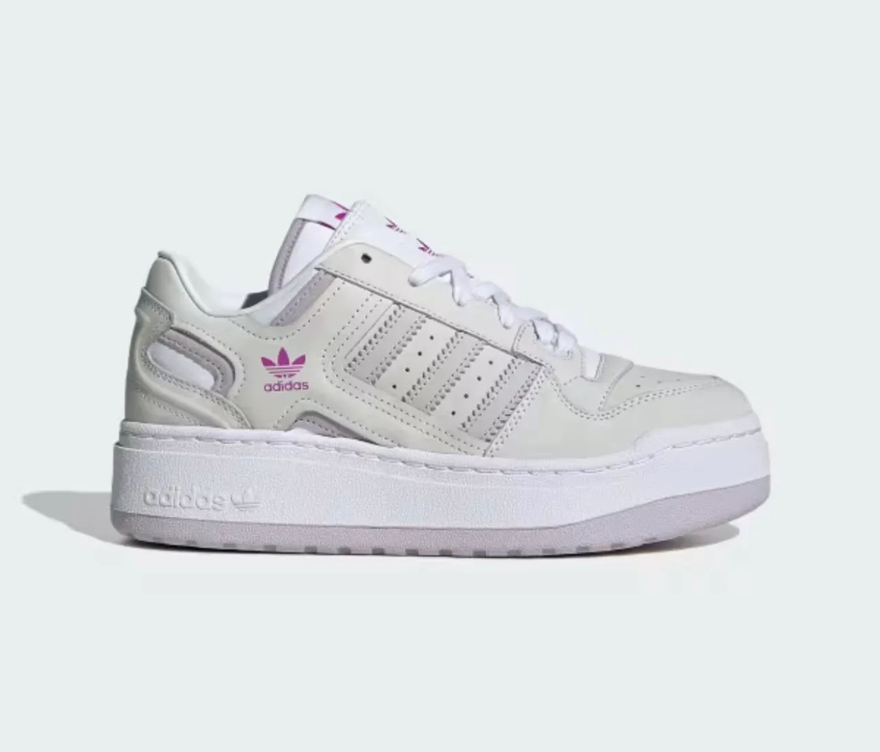 Adidas Forum Bold - Branco com detalhes em roxo - Foto 4
