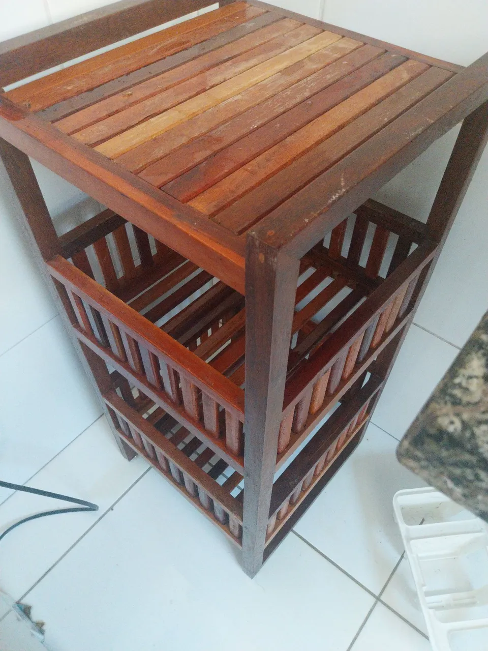 Fruteira de Madeira para Organização