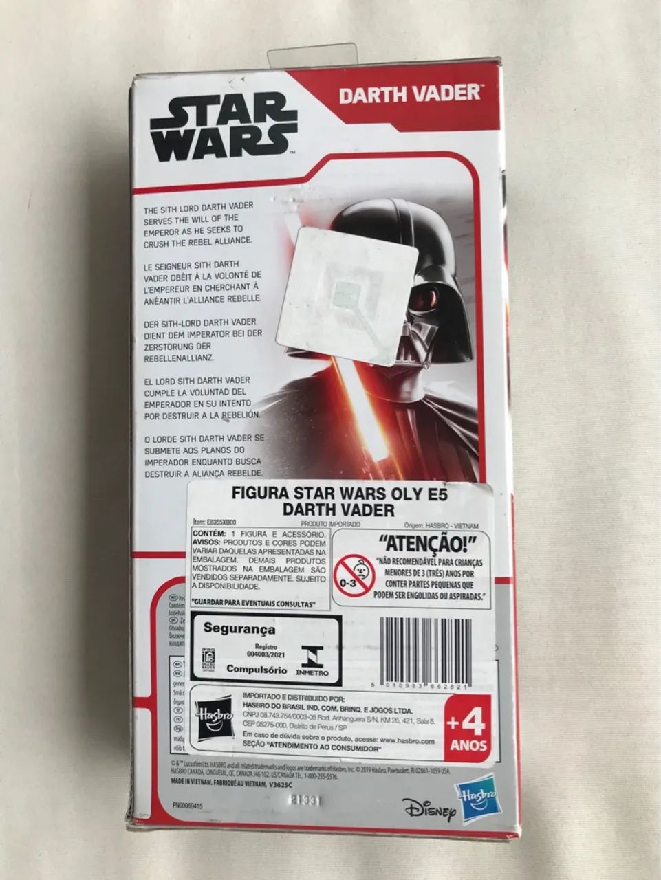 Boneco Darth Vader Star Wars com Sabre de Luz - Foto 4