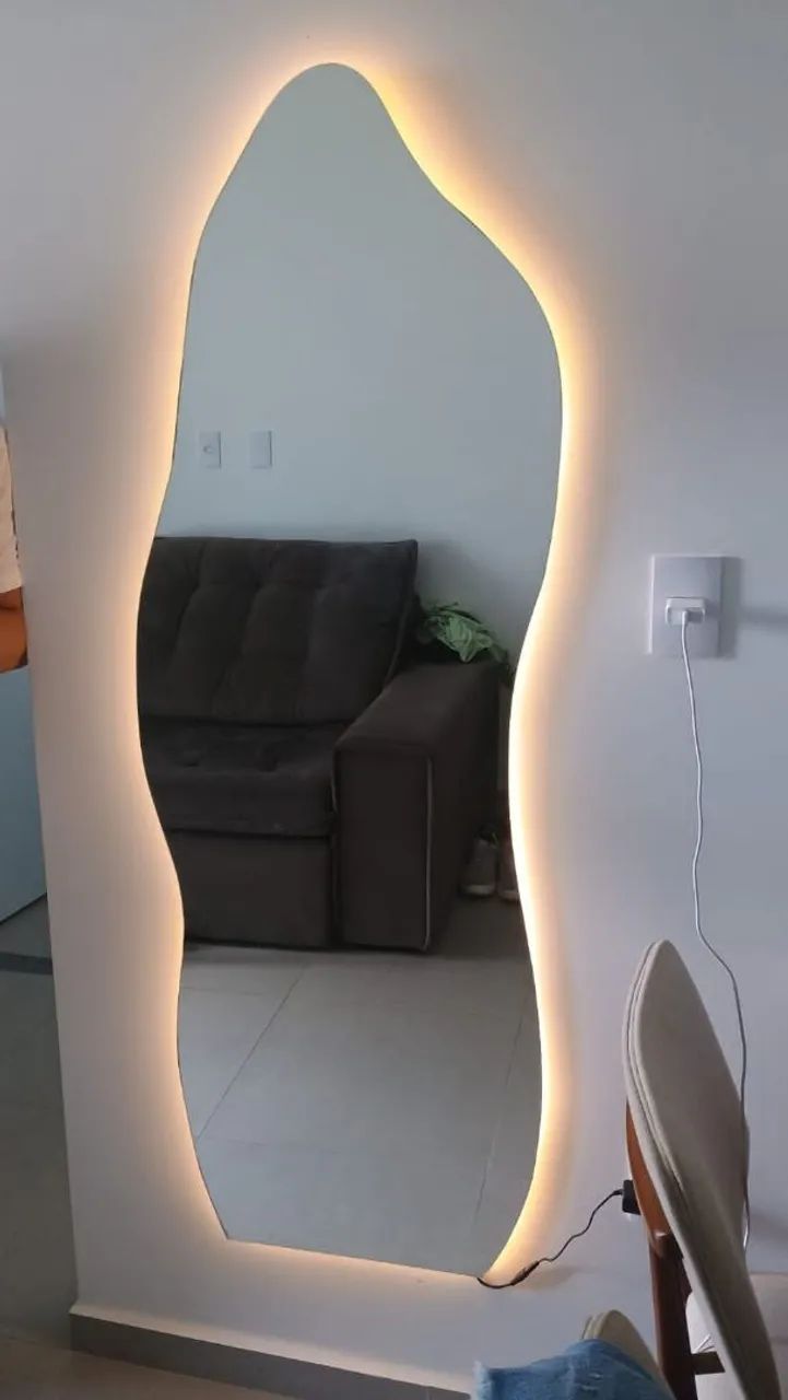 Espelho com led orgânico 