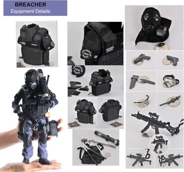 Boneco Action Figure Swat Breacher 1/6 - Foto 4