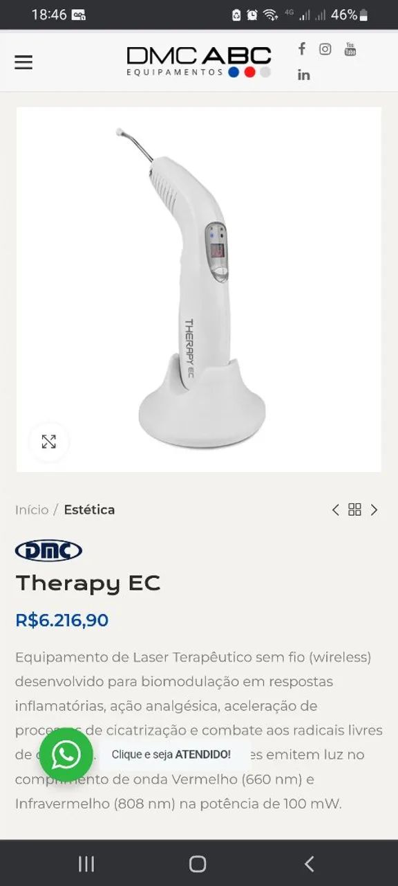 Vende-se este aparelho na caixa