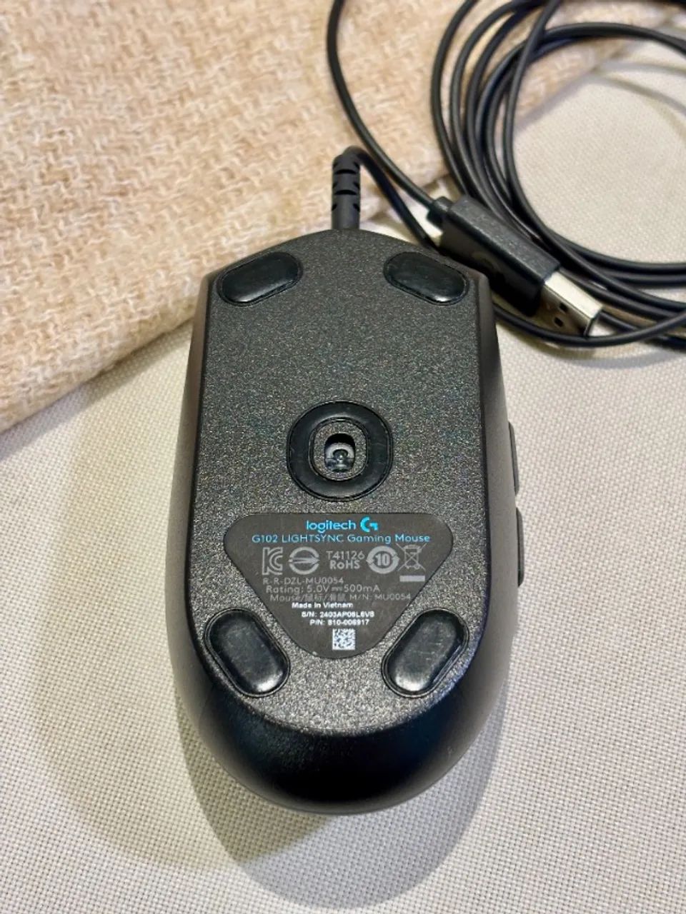 Mouse Gamer Logitech G102 LIGHTSYNC RGB - USB | usado NOVÍSSIMO! - Foto 3