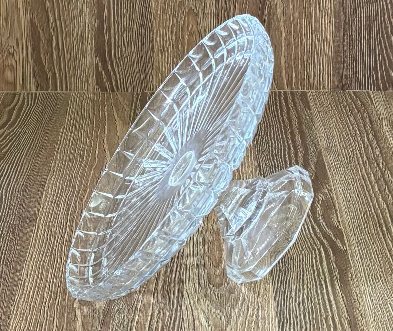 Fruteira/Porta-bolo de cristal  - Foto 2