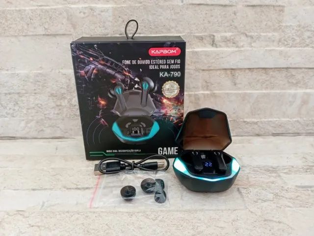 Fone de Ouvido Gamer KA-760 Bluetooth Com Microfone