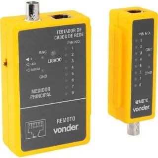 TESTADOR DE CABOS DE REDE RJ45/COAXIAL VONDER - Foto 2