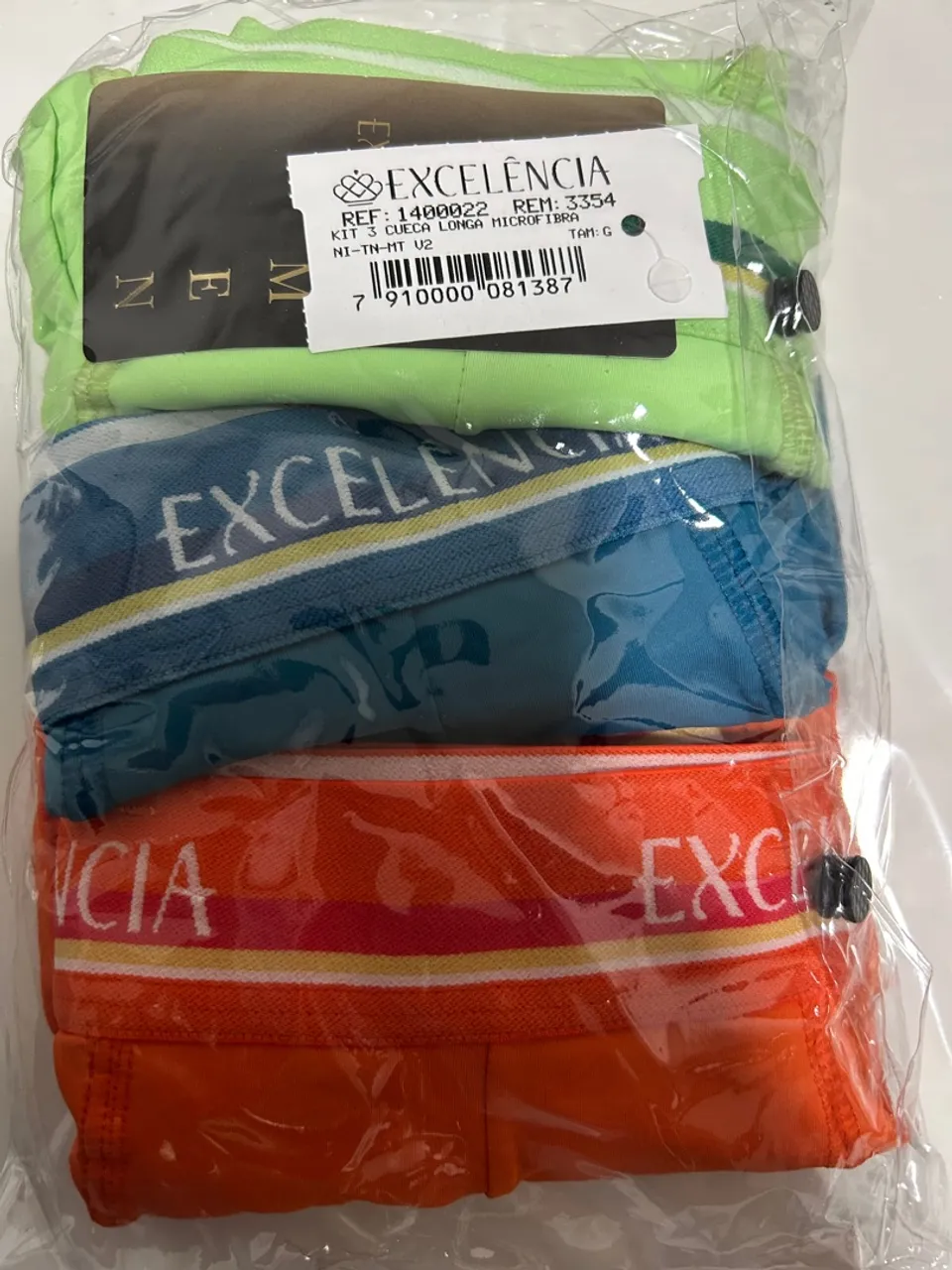 Kit 3 Cuecas Longas Microfibra Excelência