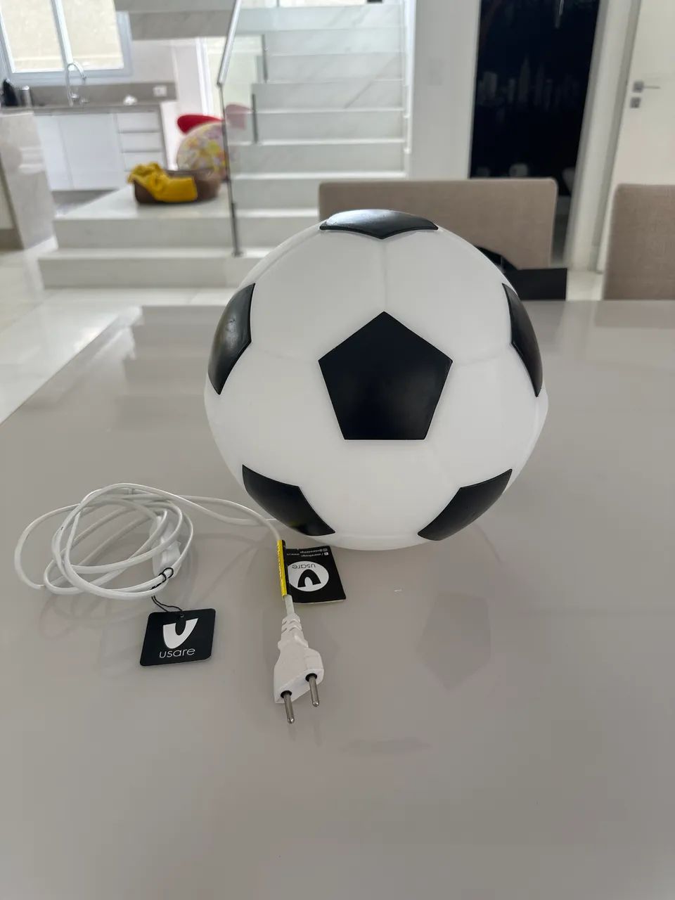 Abajur, luminária de bola de futebol  - Foto 2