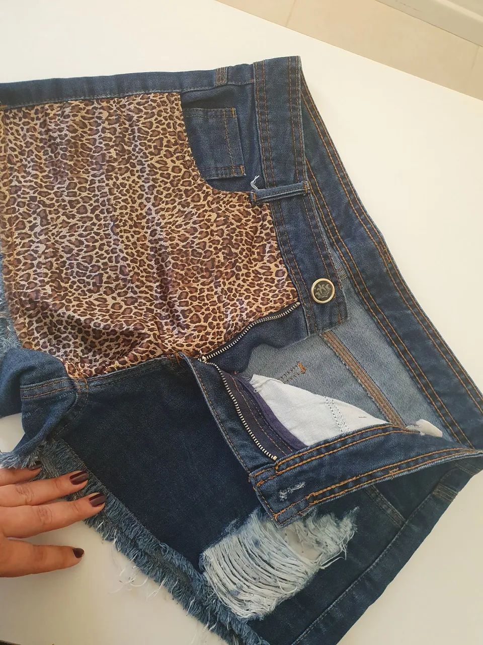Bermudinha Jeans Handara - usada  - Foto 2