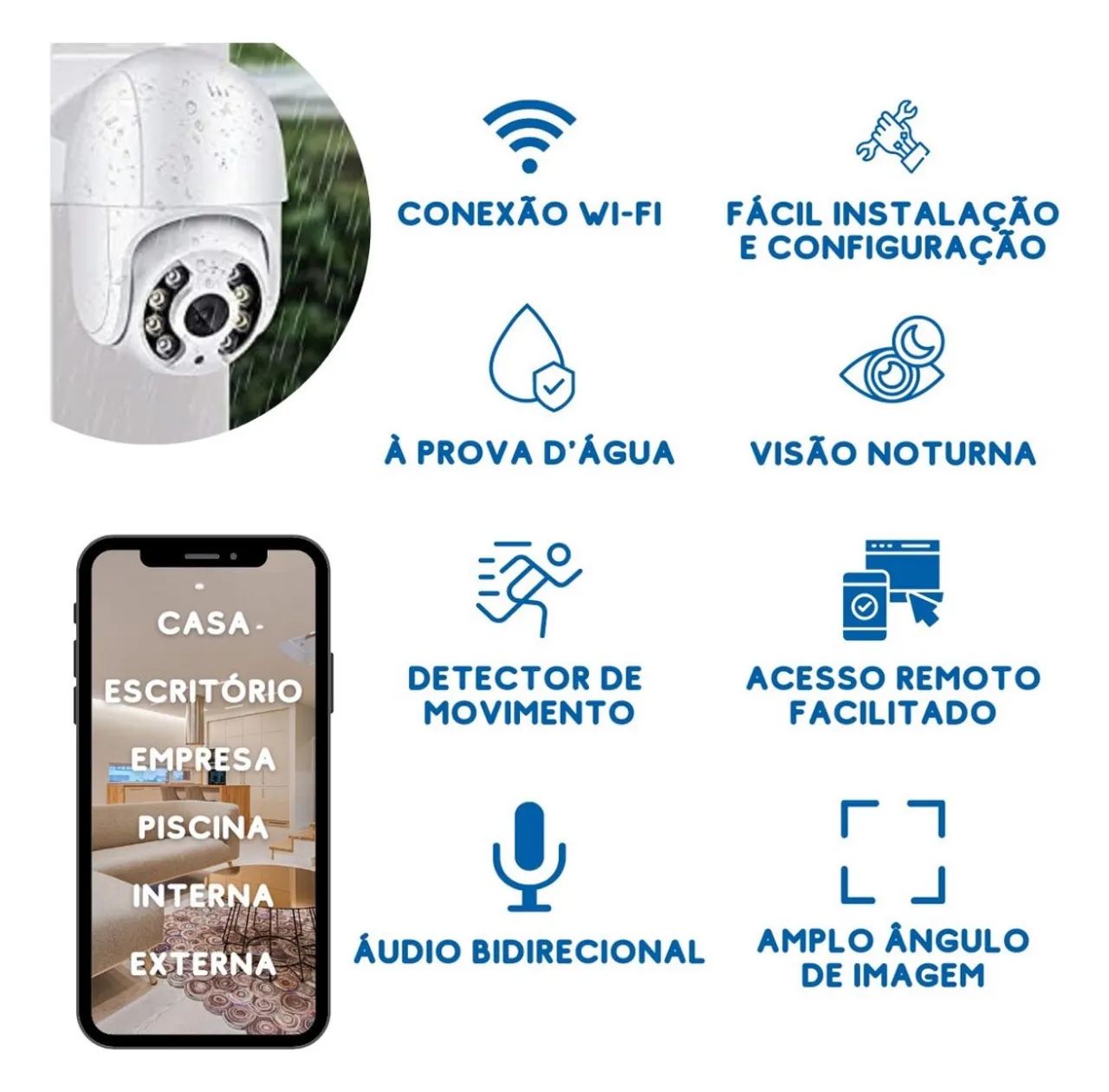 Câmera Wifi 360 Speed Dome (entrega gratis) - Foto 2