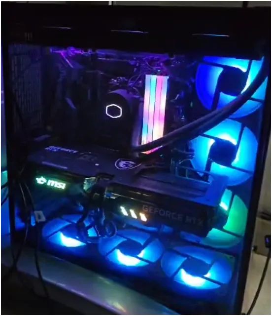 PC Gamer Completo Ryzen 5700X RTX 4070 32GB DDR4 Monitor 360hz Mouse Teclado Controle - Foto 2