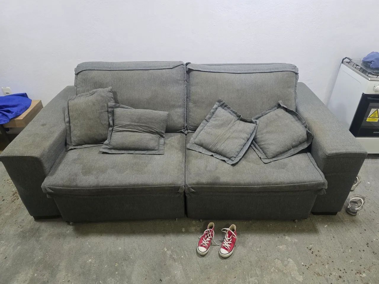 Sofá - Cama com 2,12m (largura) x 1,90m (comprimento ele aberto) - Foto 3