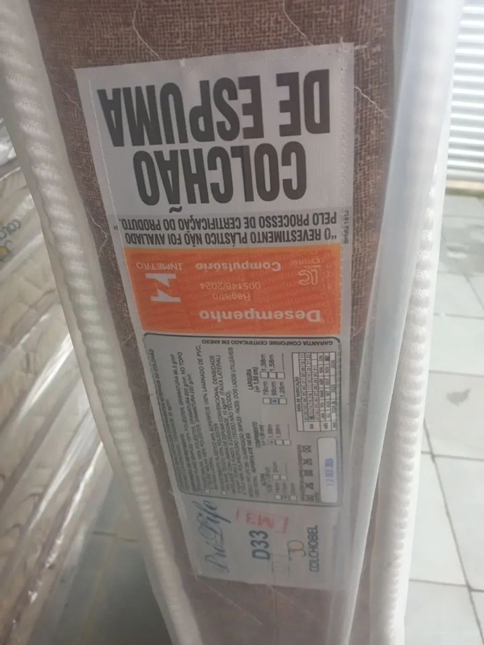 Colchão Solteiro D33 NOVO  - Foto 3