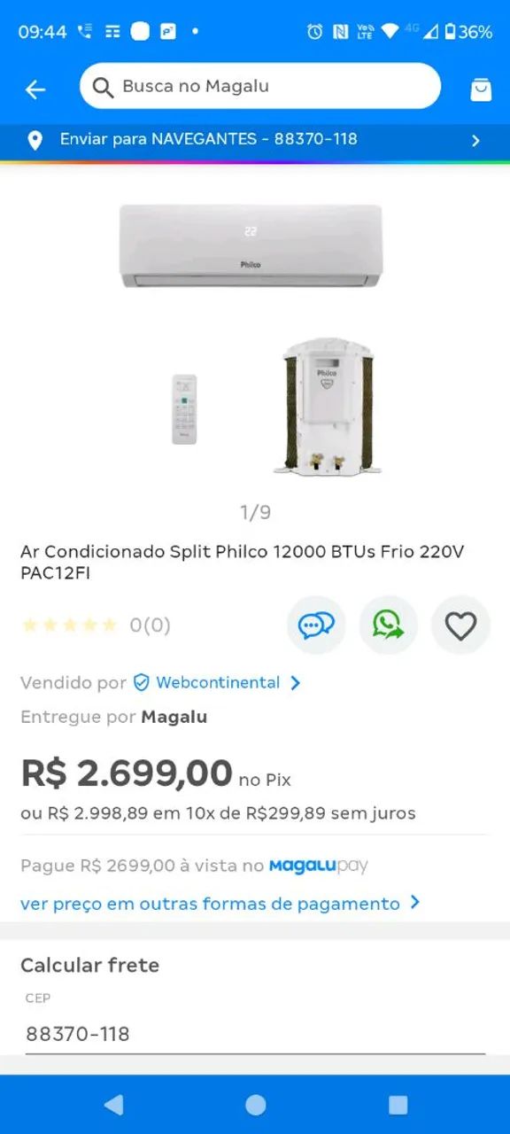 Ar condicionado 12 mil - Foto 2