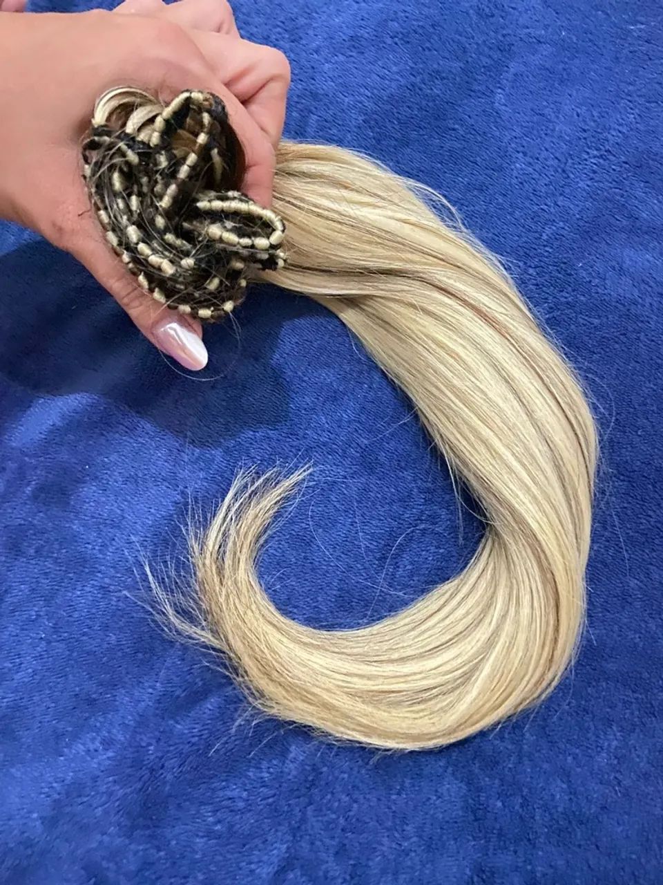 Mega hair loiro de 3 redes  - Foto 4