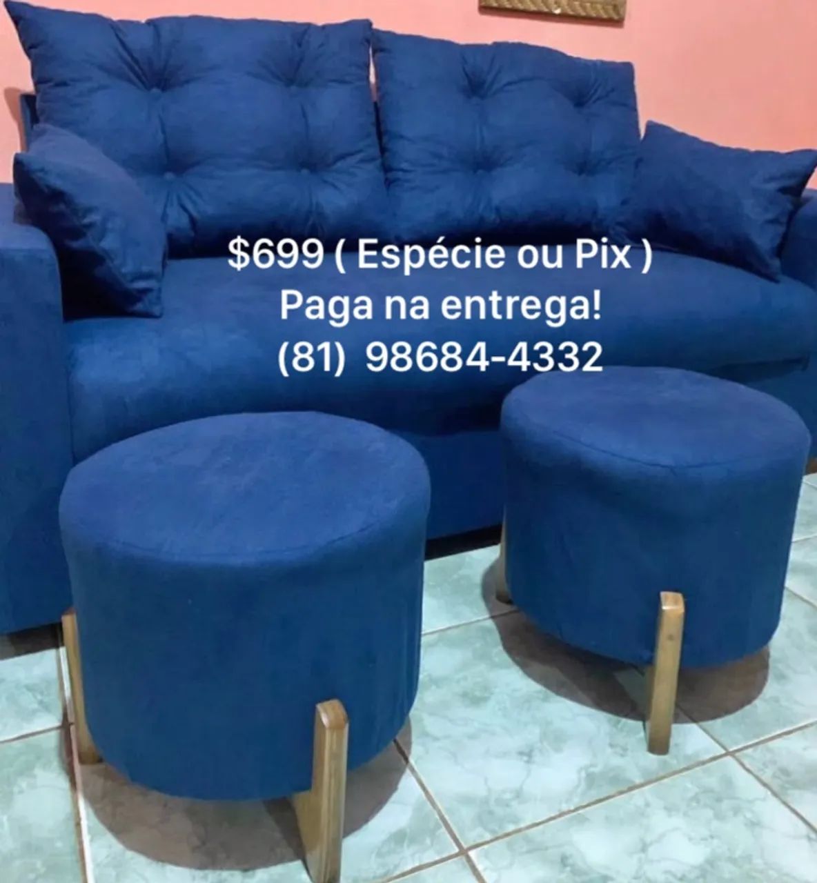 Sofá Argon 175cm , novo