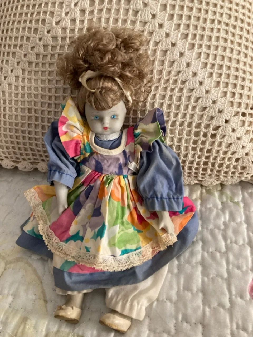 Boneca de porcelana antiga - Foto 3