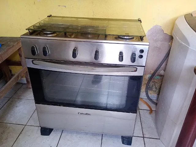 FOGAO ESMALTEC INOX 5 BOCAS