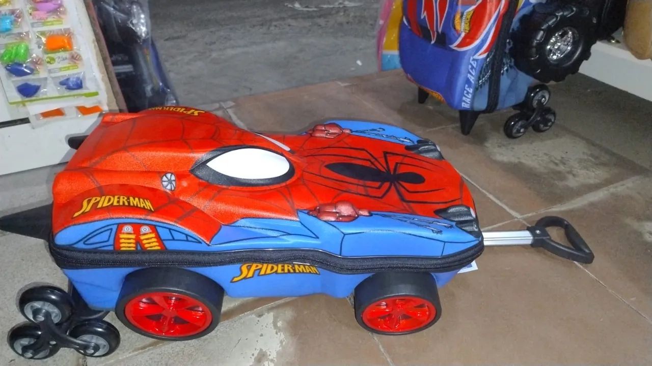 Mala de Viagem Infantil Batman - Rodinhas - Preta - Foto 2