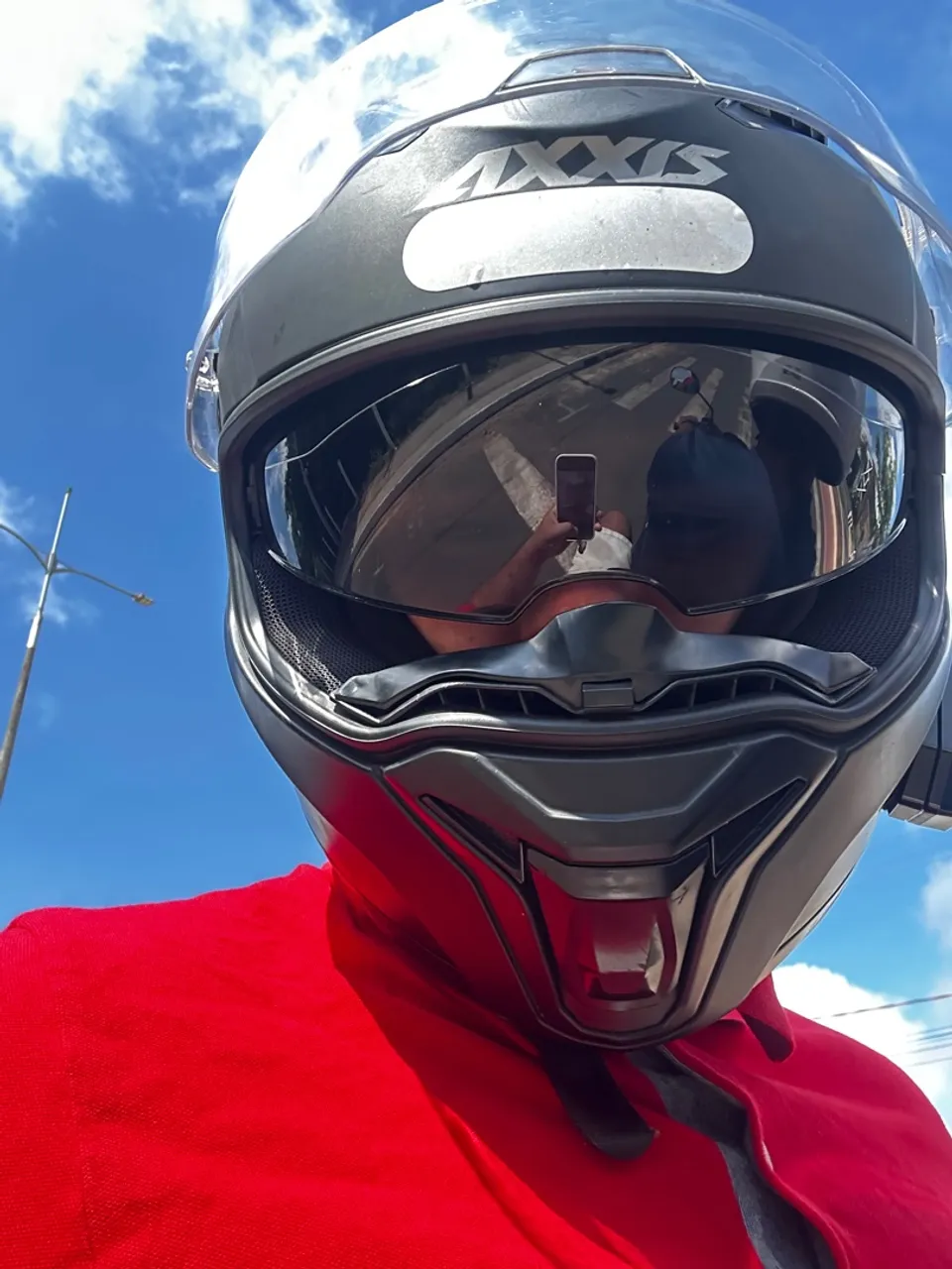 Capacete Axxis Preto com intercomunicador