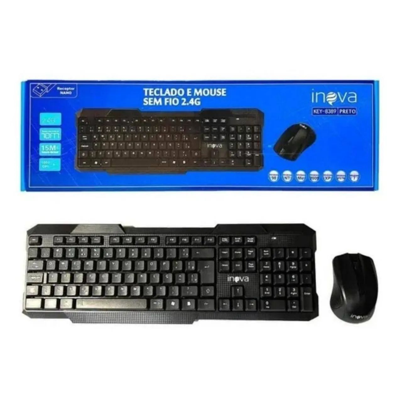 Kit teclado e mouse sem fio - Foto 2
