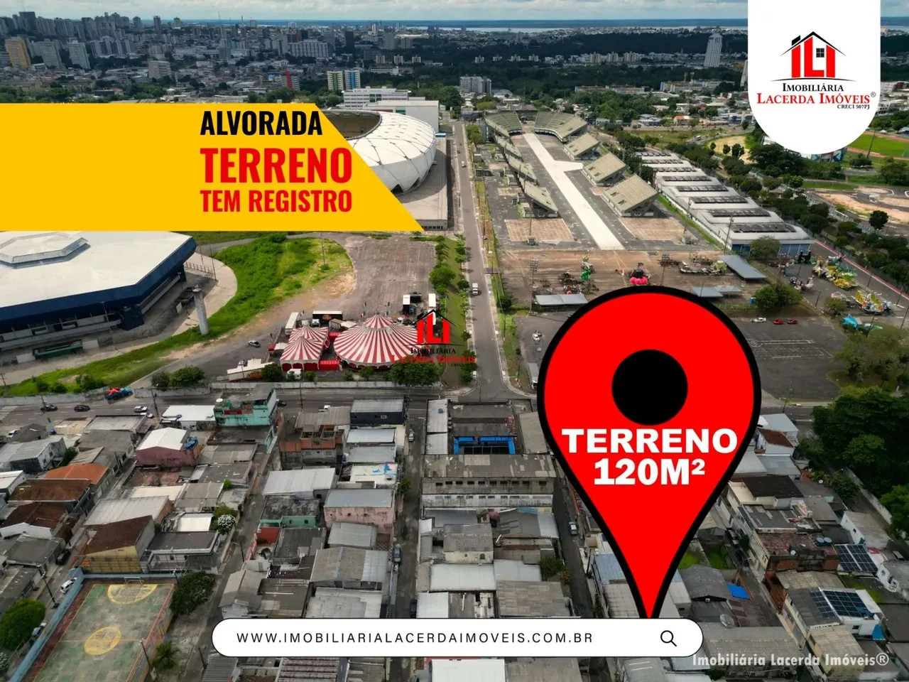 Terreno no no Alvorada (Próximo da Arena da Amazônia) 120m² Terreno Plano