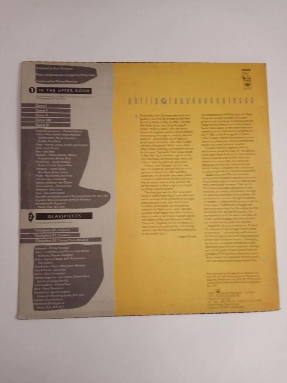 Disco de vinil - "DANCEPIECES" PHILIP GLASS  - Foto 2