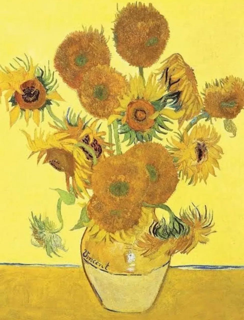 Poster flores girassol Vincent Van Gogh