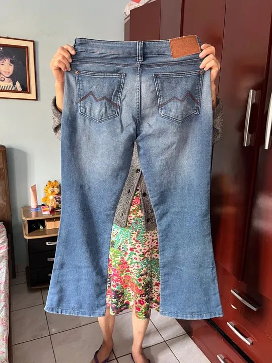 Calça Jeans Flare Azul M. Officer - Tamanho 42 - Foto 4