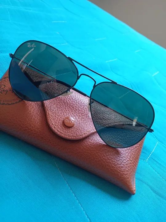 Óculos de sol Ray-Ban Aviator - Preto - Foto 3
