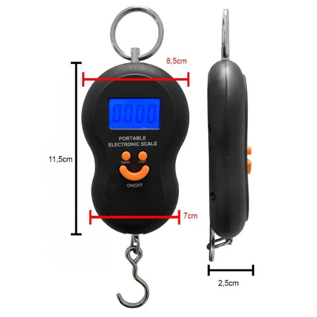 Balança mão 50Kg Gancho HU52806 diversas cores  - Foto 2