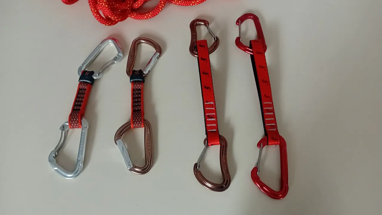 Mosquetões de escalada - 8 peças com costura, E Corda K2