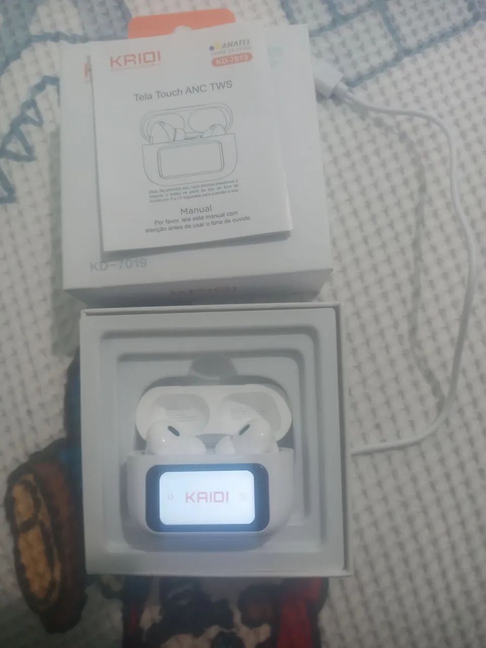 Fone de Ouvido Bluetooth Kridl KD-7019 TWS - Novo - Foto 3