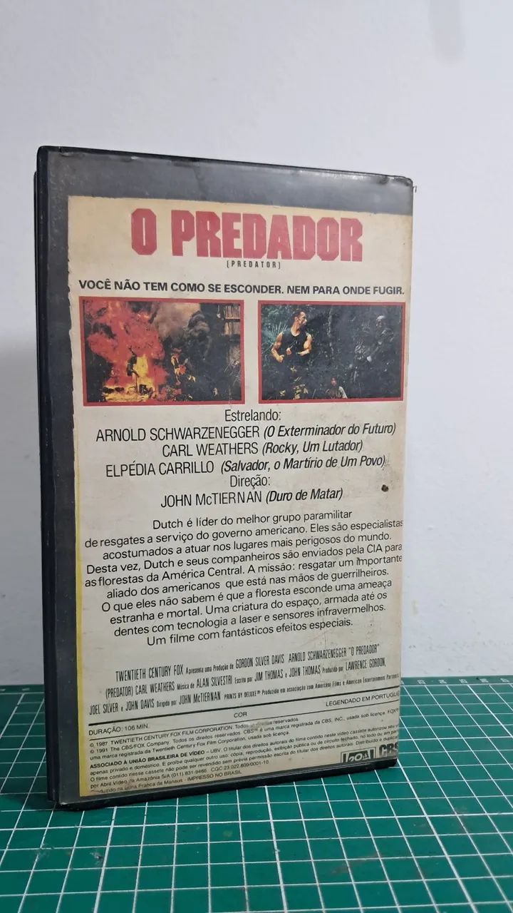 Fita vhs filme Predador com Arnold Schwarzenegger  - Foto 2