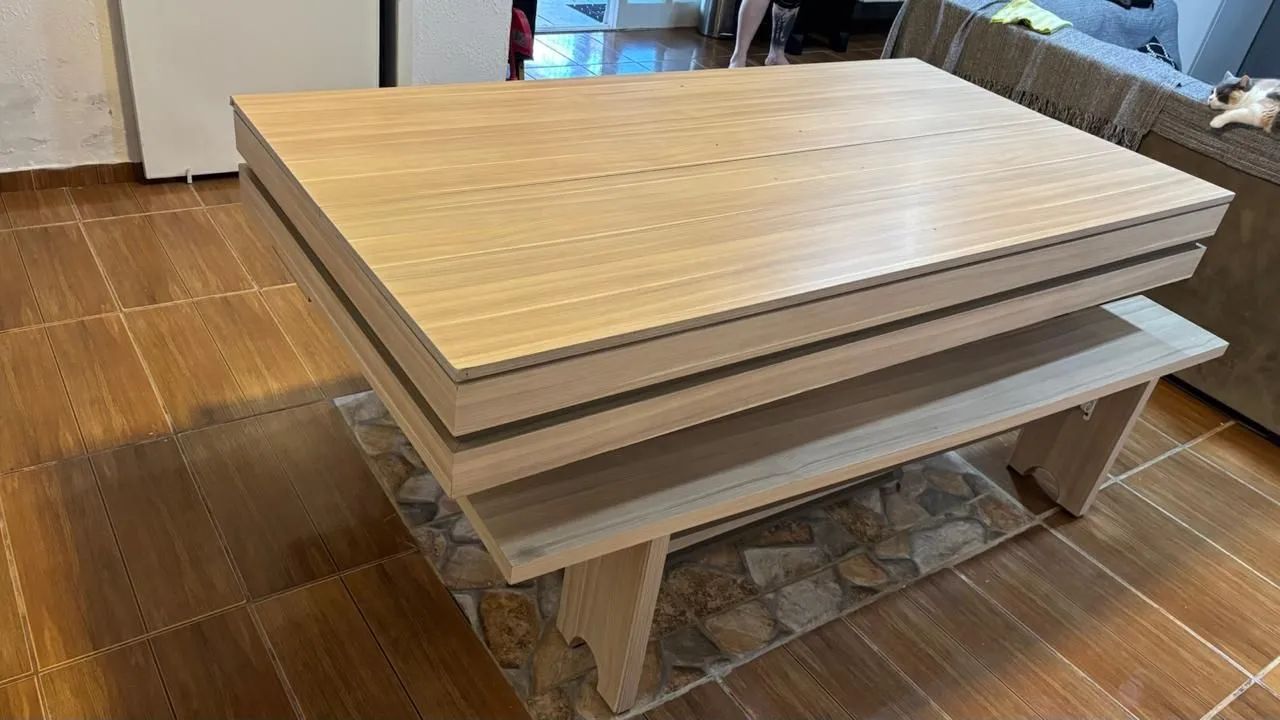 2 in 1 Pool Snooker and Dining Table Made Entirely of MDF with Stone Base64374837099393122