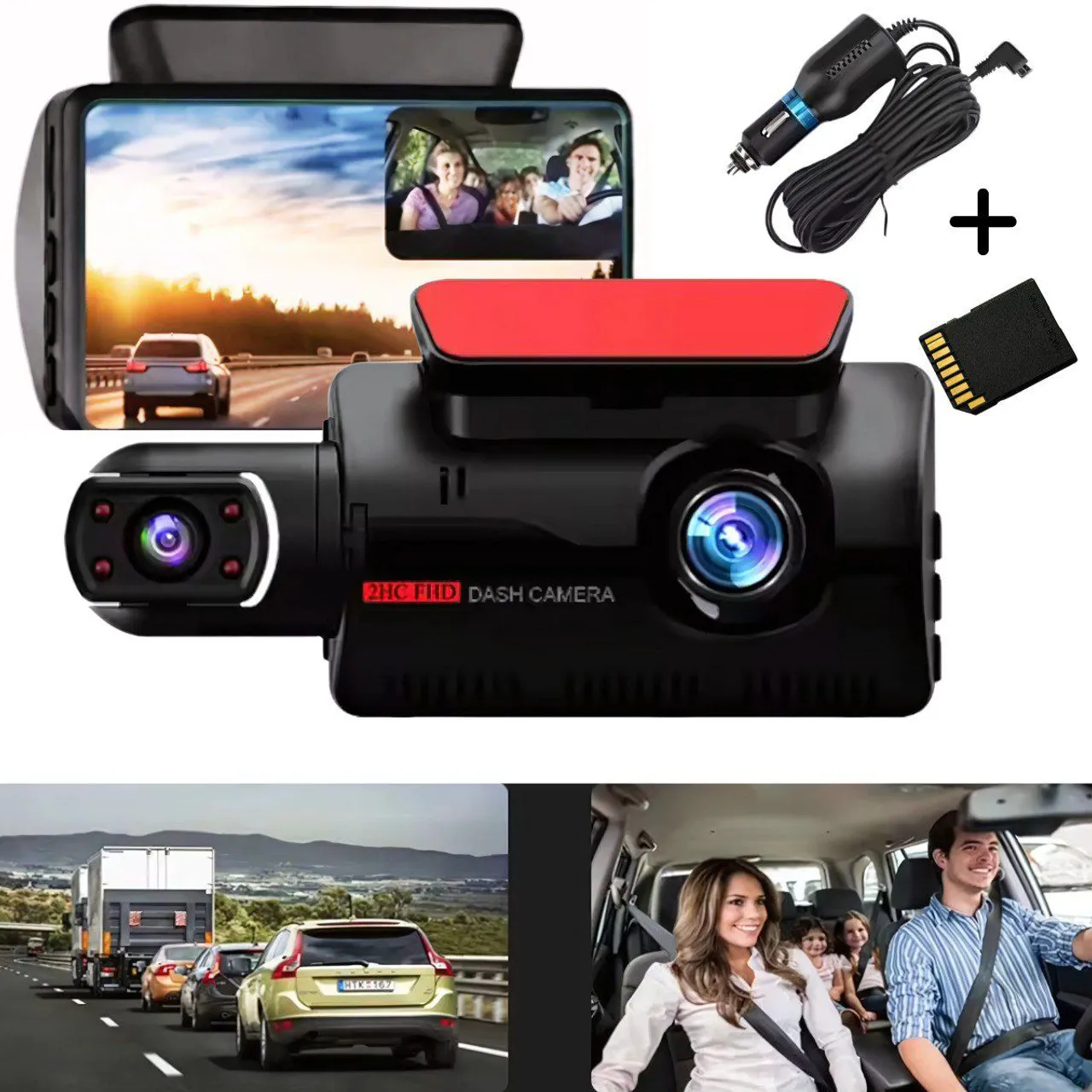 Câmera Dash Cam 2HC FHD - Segurança e Qualidade!