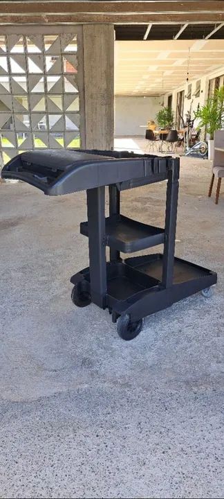 Carrinho auxiliar de limpeza  - Foto 6