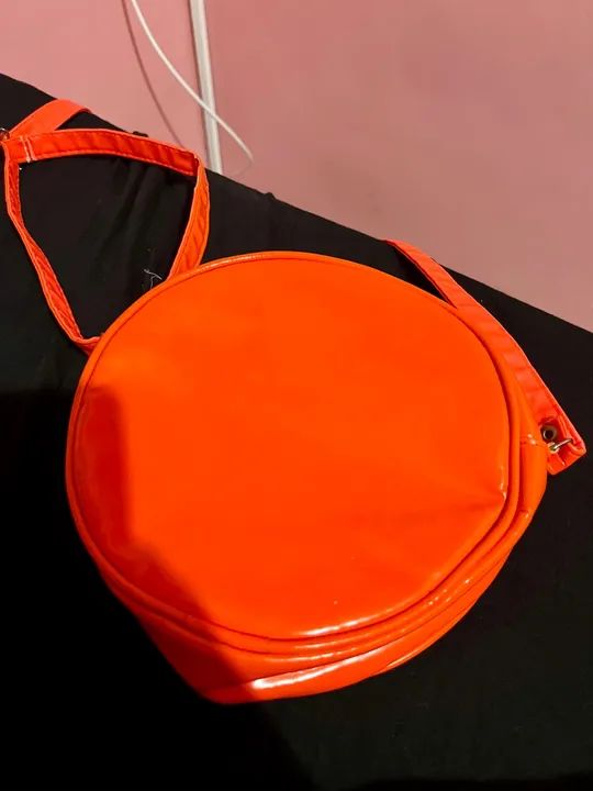 Bolsa Circular Laranja florescente  