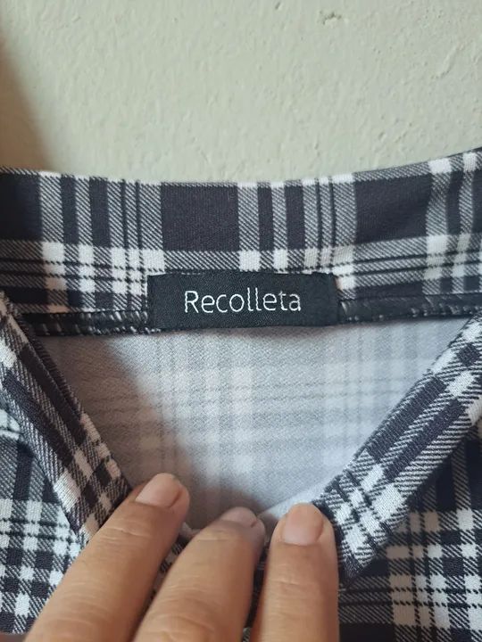 Blusa xadrez feminina - Foto 3