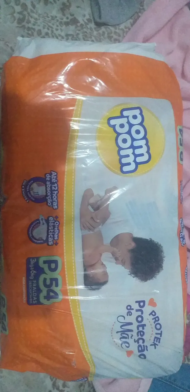 Fraldas Pom Pom Proteção de Mãe P54