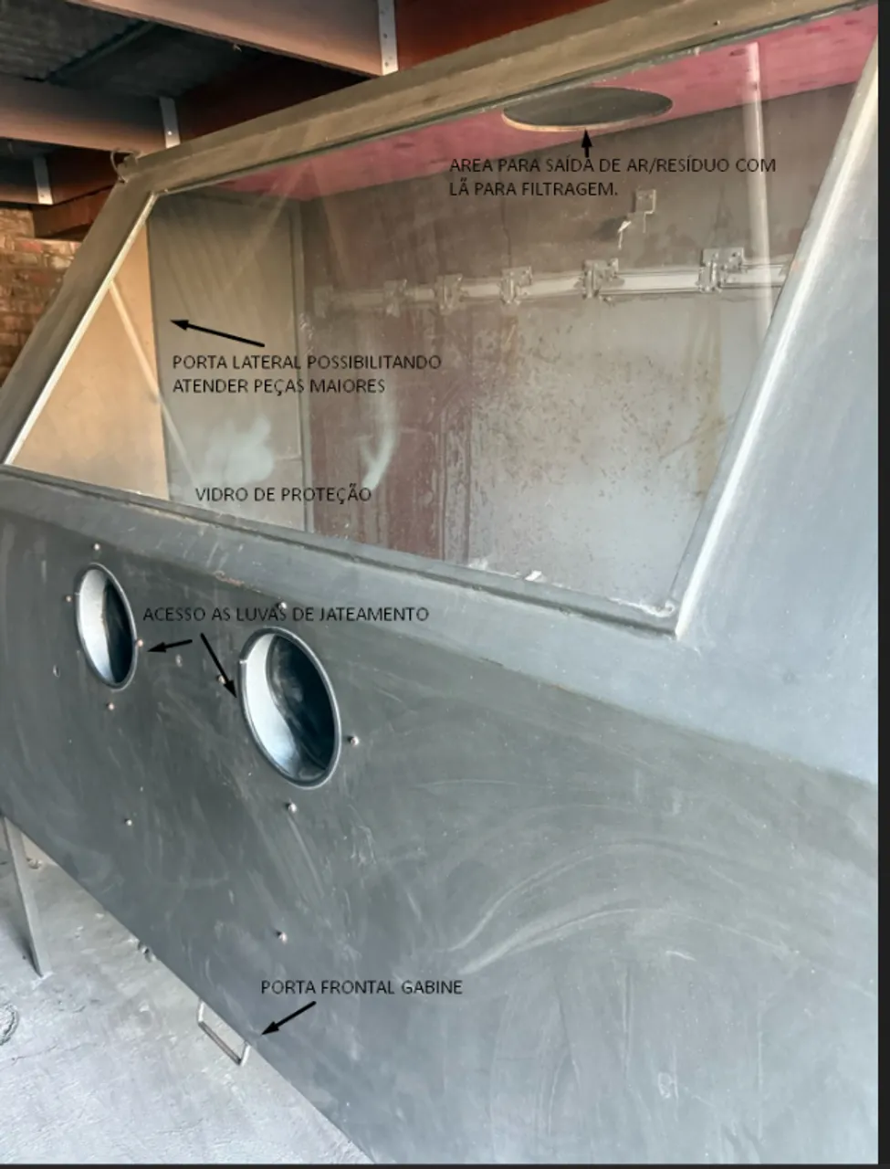 Cabine Para Jateamento (microesfera)