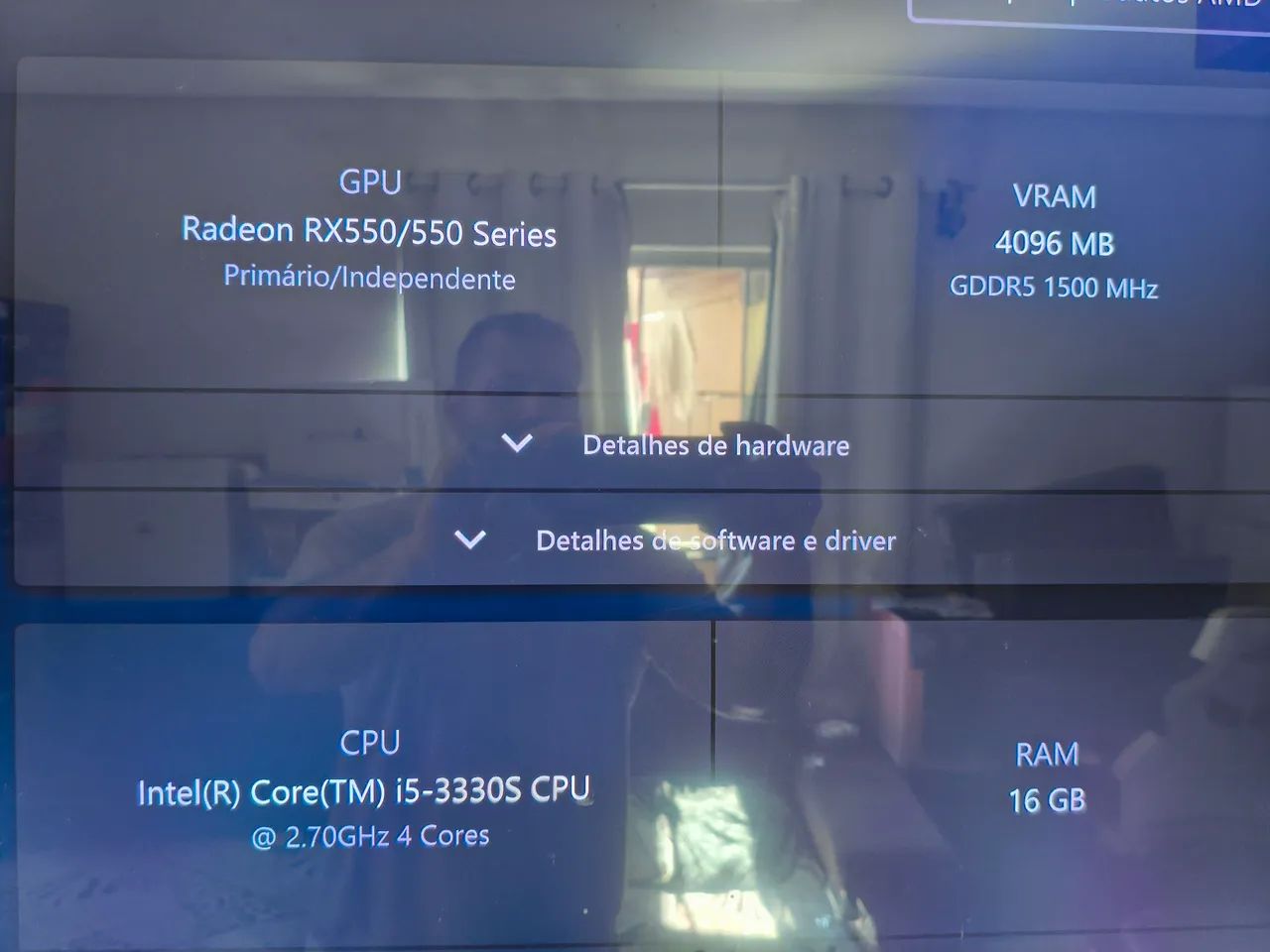 PC GAMER I5 DA 3° E RX550 PEGO PS4 E XBOX COM VOLTA - Foto 3