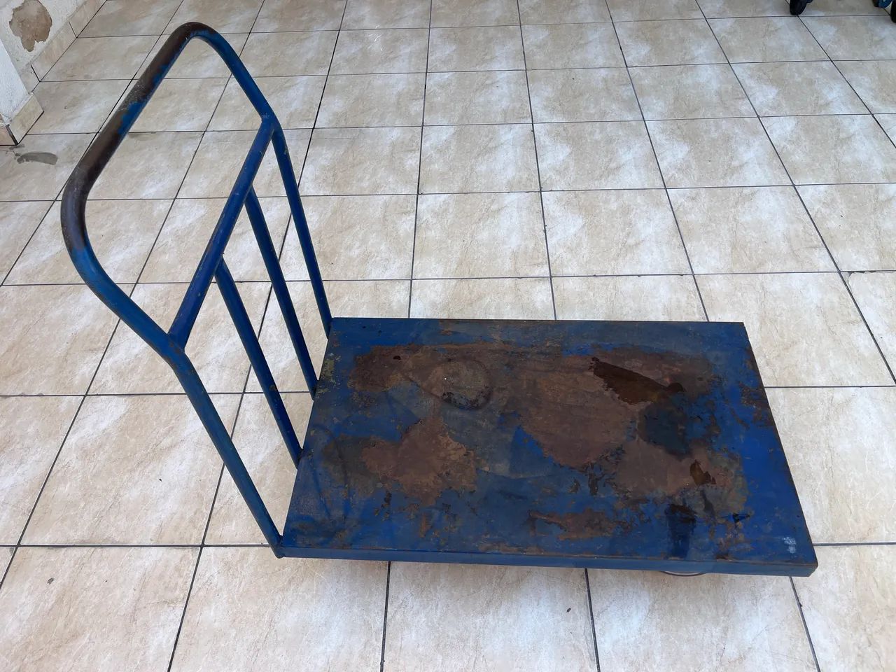 Carrinho prancha de carga em metal para até 400kg - Foto 2